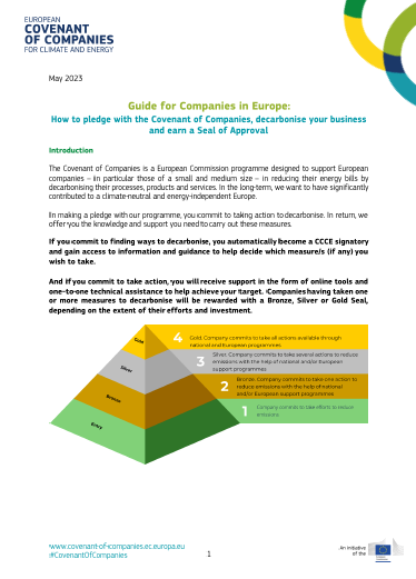 CCCE Guide for Companies in Europe How to pledge